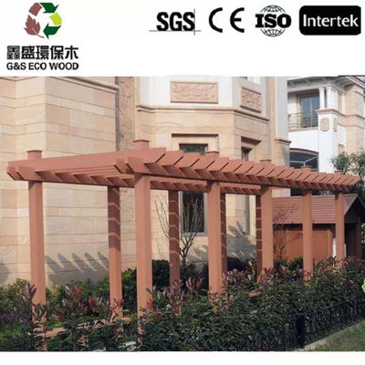 Pérgola material WPC los 5.4M de la pérgola compuesta de madera resistente del grano del molde los 5.9M