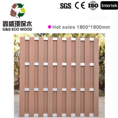 La cerca de rejilla compuesta plástica Panels WPC cerca a Wood Plastic 200 x 200m m