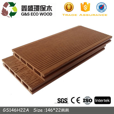 Los parásitos huecos no biodegradables del Decking de Wpc impermeabilizan el suelo de madera compuesto al aire libre