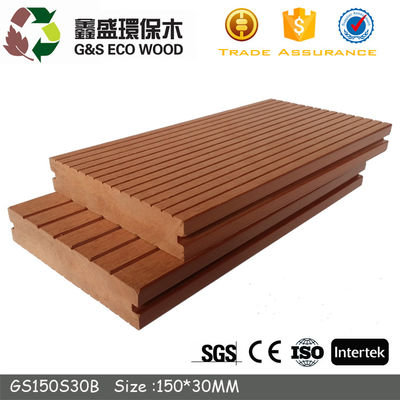 El suelo compuesto plástico de madera reciclable teja Decking compuesto sólido de 140 x de 25m m