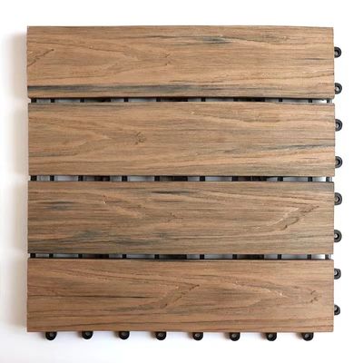 La cubierta que entrelaza de Diy del HDPE de WPC teja solar Decking compuesto plástico de madera de Wpc